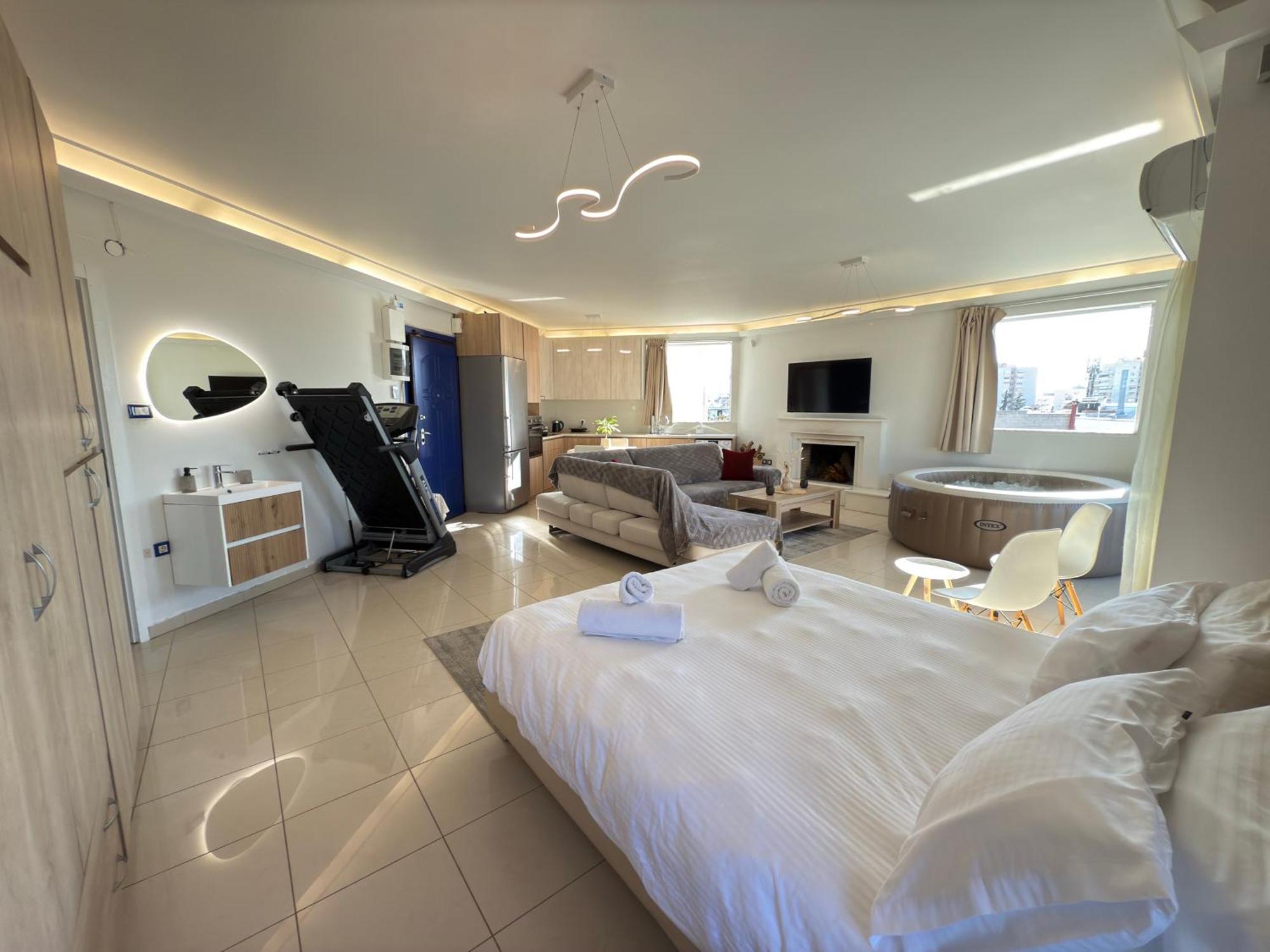 Sunny Home Private Jacuzzi Hydromassage Acropolis & Lycabettus Far View Parking 300M Metro Peristeri Atény Exteriér fotografie